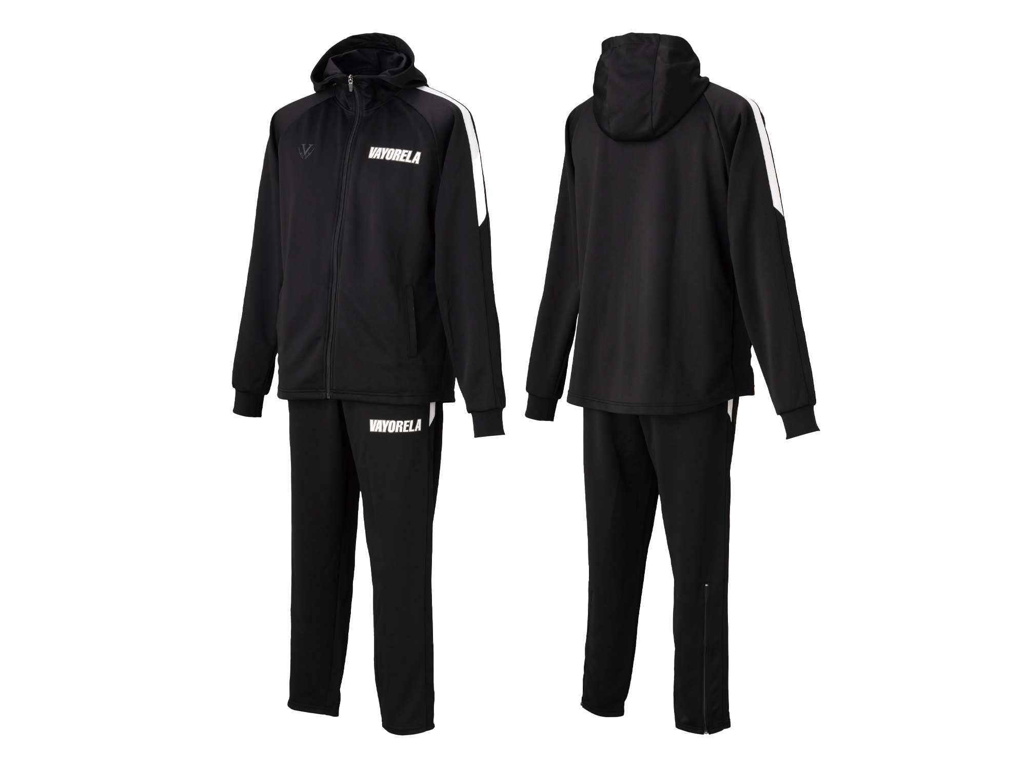 トレーニングジャージ フードジャケット・パンツセット ( ジャケット裾ラウンド) 写真1