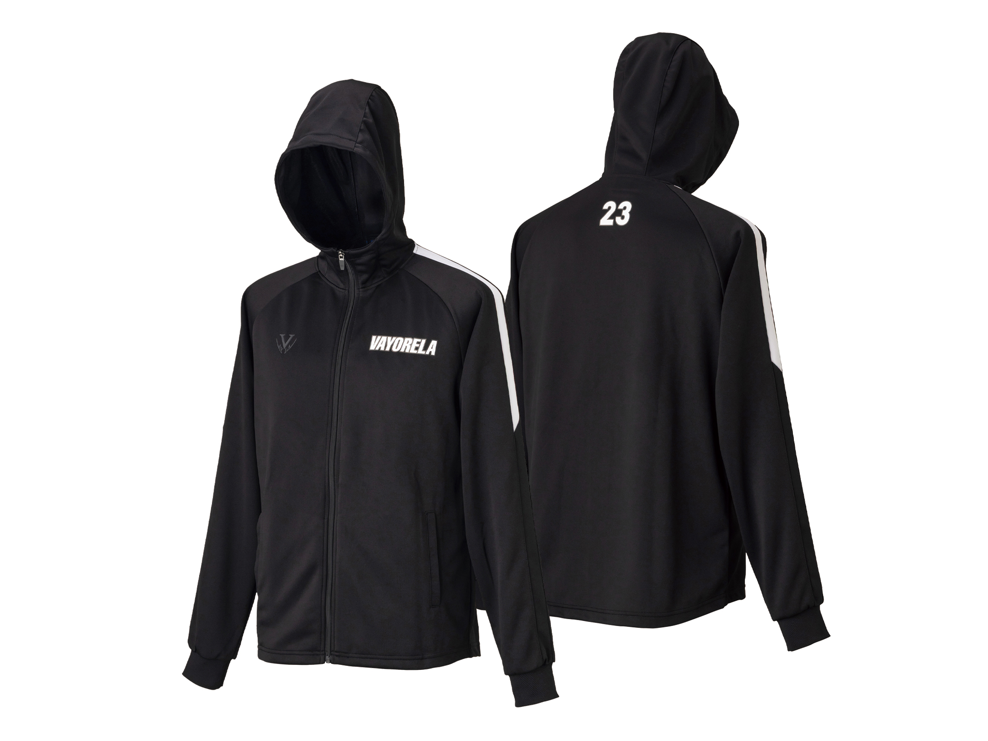 トレーニングジャージ フードジャケット・パンツセット ( ジャケット裾