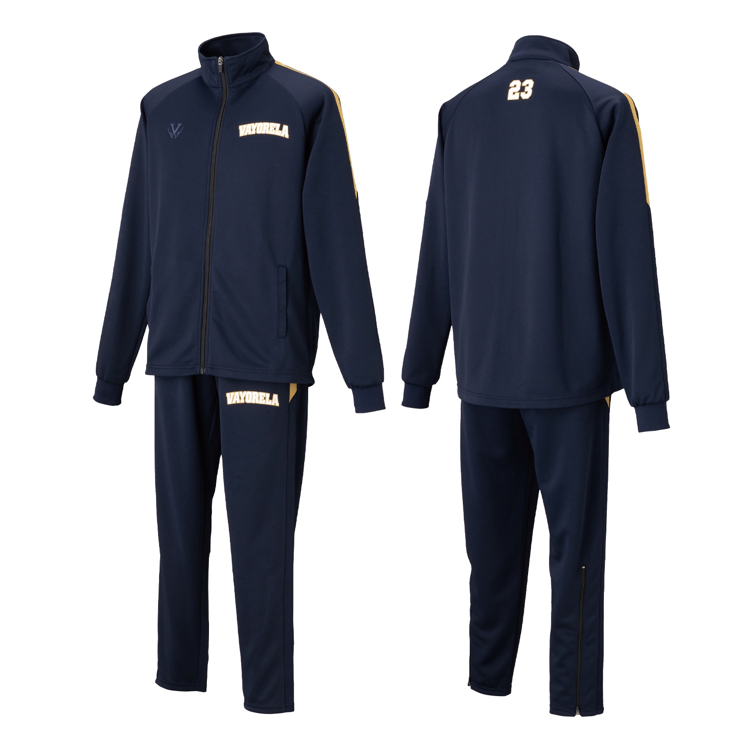 トレーニングジャージ ジャケット・パンツセット ( ジャケット裾ラウンド)