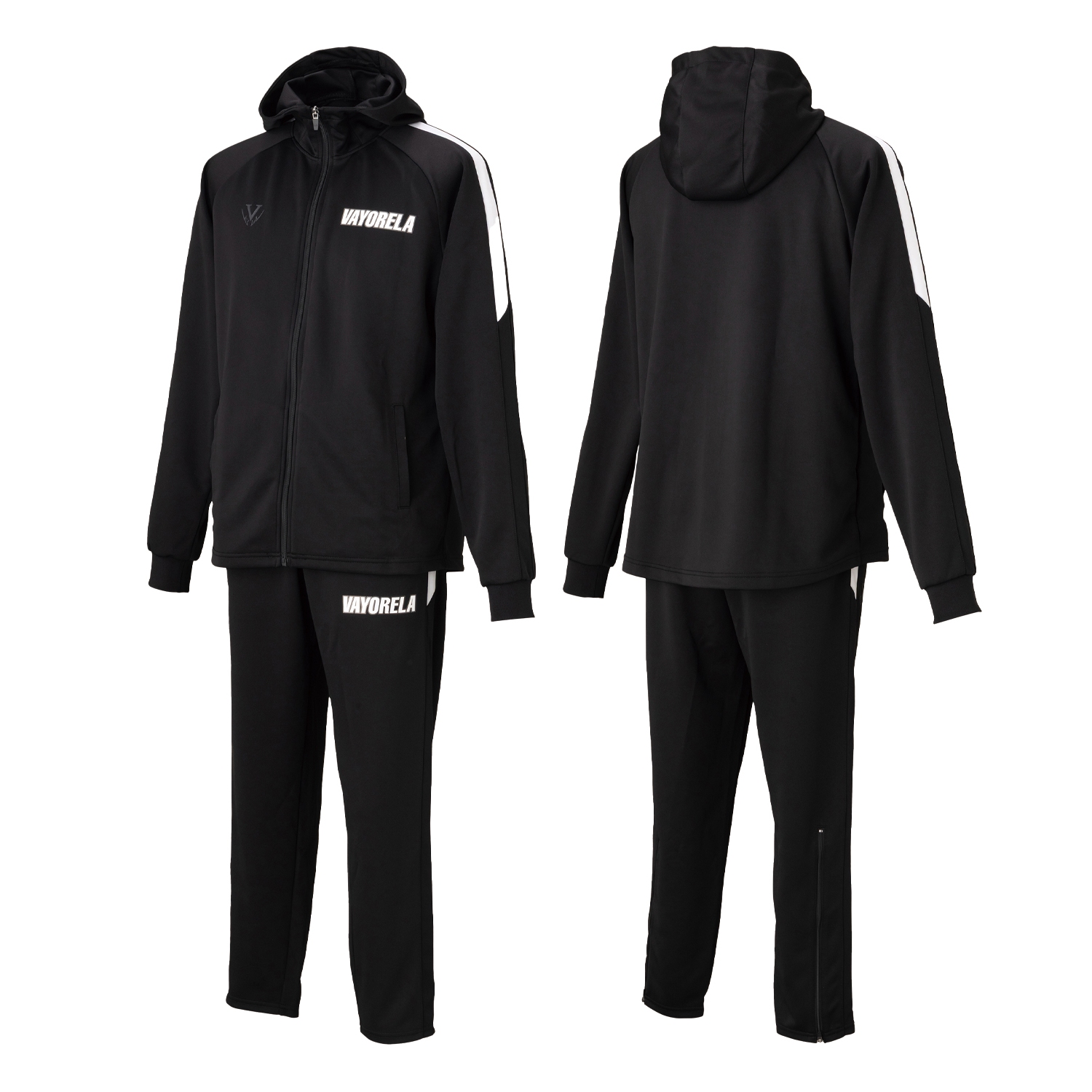 トレーニングジャージ フードジャケット・パンツセット ( ジャケット裾ラウンド)