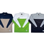 バイカラーモックネックロングスリーブTシャツ 写真2