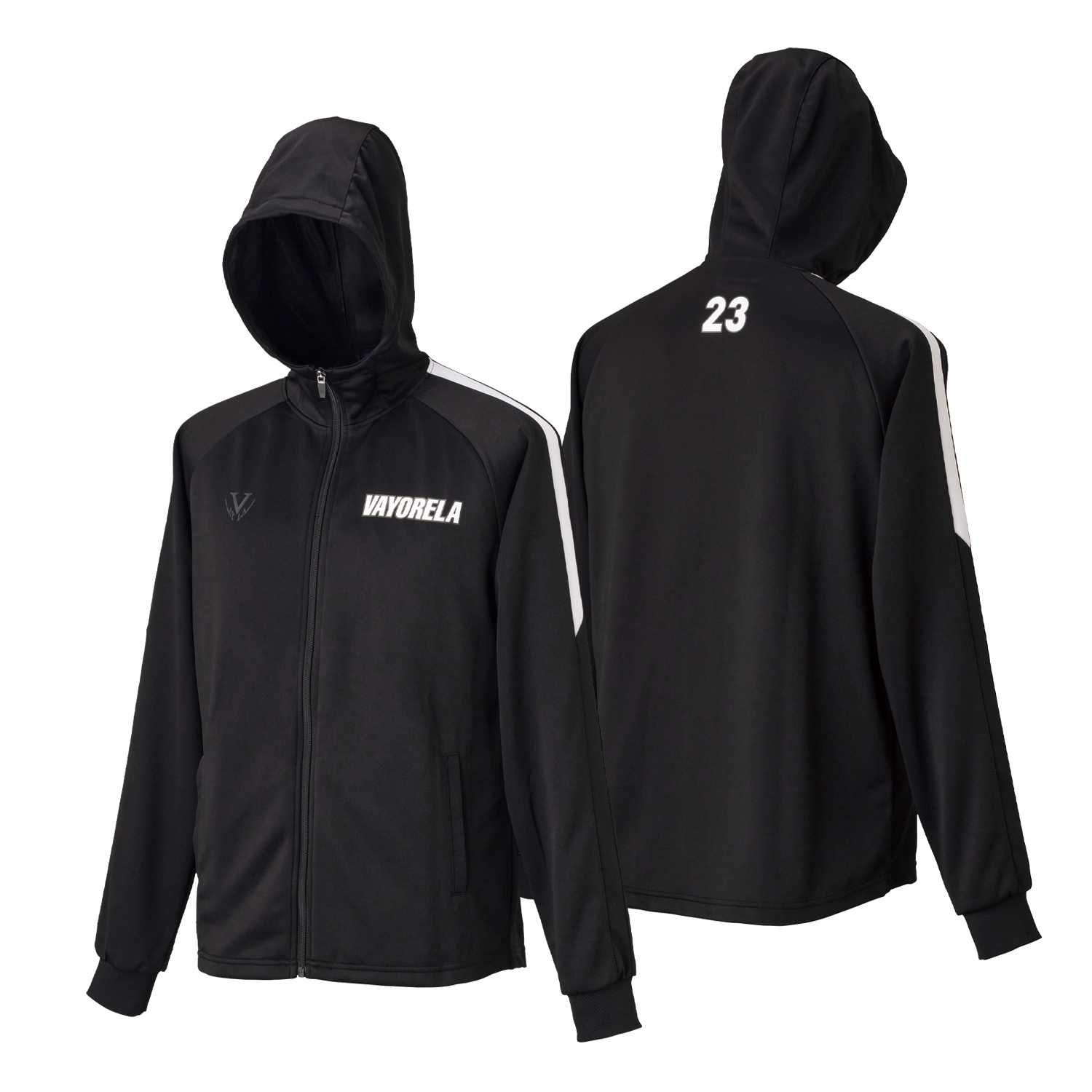 トレーニングジャージ フードジャケット ( ジャケット裾ラウンド)