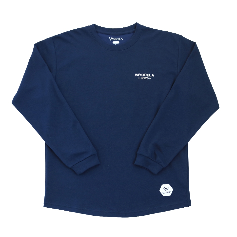 POINT LOGO L/S TEE - NVY