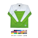 バイカラーモックネックロングスリーブTシャツ 写真1