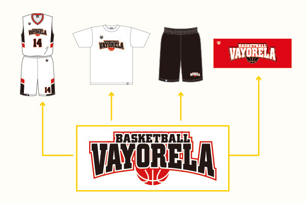 バスケウェアオーダー デザインフォントから始まるバスケットボールライフ ブログ バスケウェアならvayorela バイオレーラ