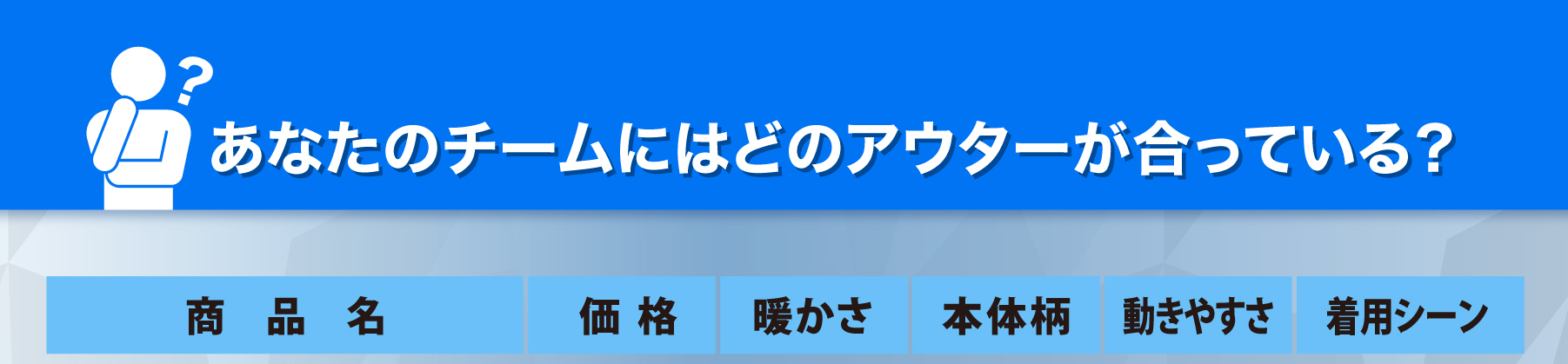 どのアウターが合ってる？
