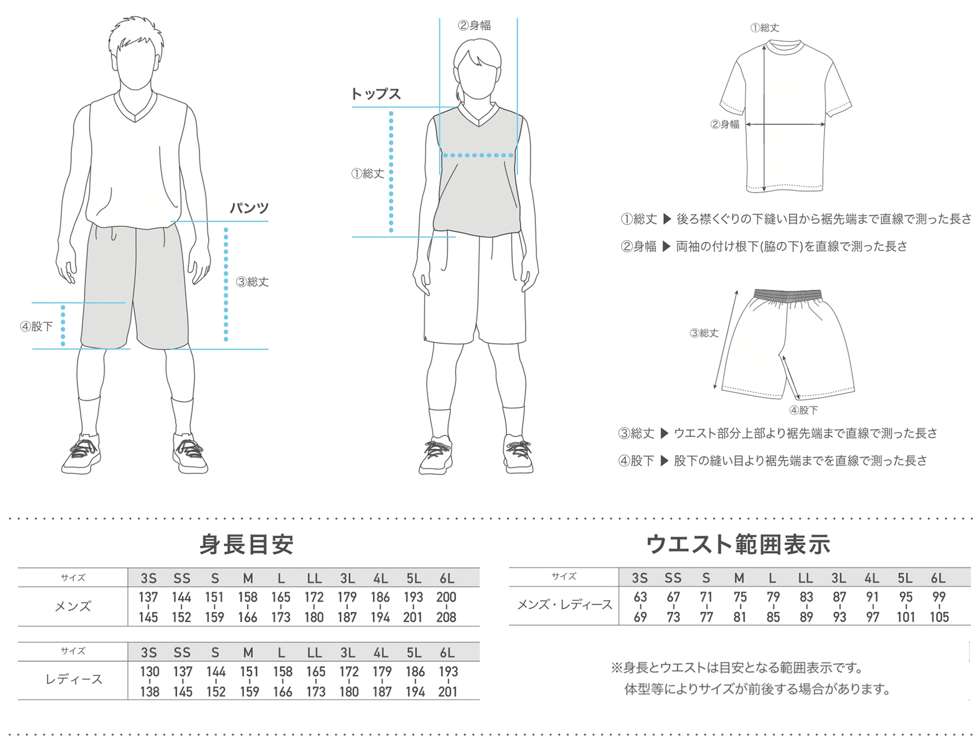 サイズ表